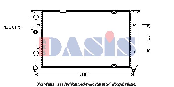 AKS DASIS Radiaator,mootorijahutus 041030N